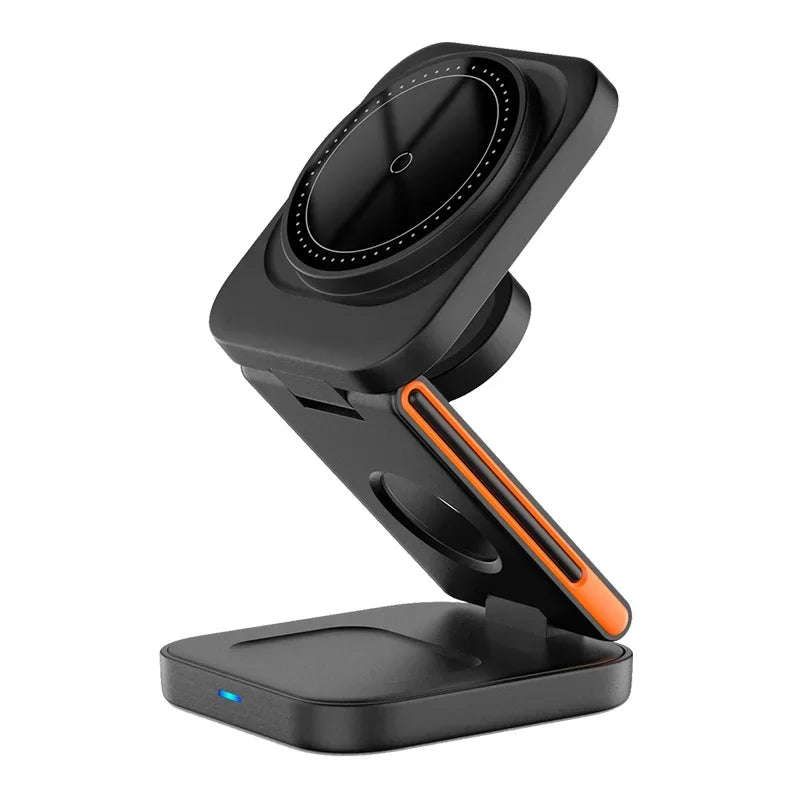 Foldable Fast Magnetic Wireless Charger Station 30W 3 in 1