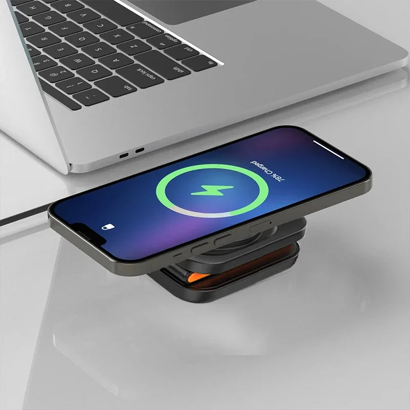 Foldable Fast Magnetic Wireless Charger Station 30W 3 in 1