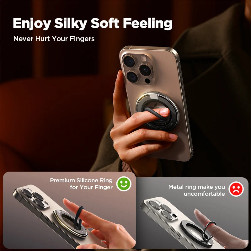 Ring Phone Holder Colorful Magnetic Kickstand Silicone
