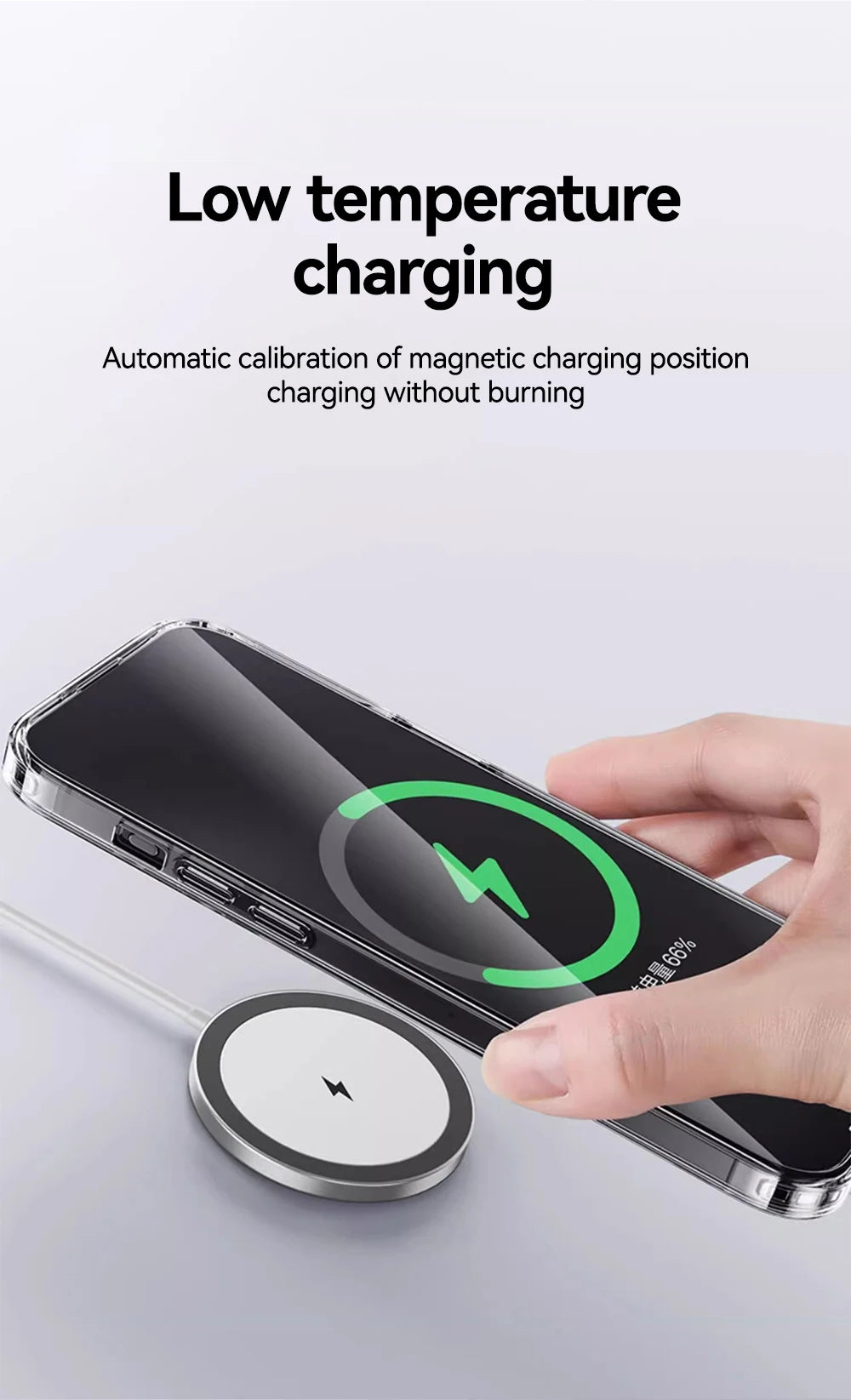 Magnetic Case For iPhone 15 16 (Wireless Charger Thin Cover)