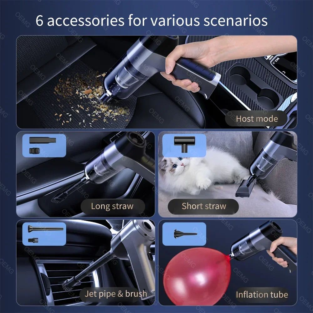 Mini Car Vacuum Cleaner Wireless Handheld