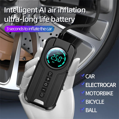 4 In 1 Car Jump Starter And Air Pump Power Bank